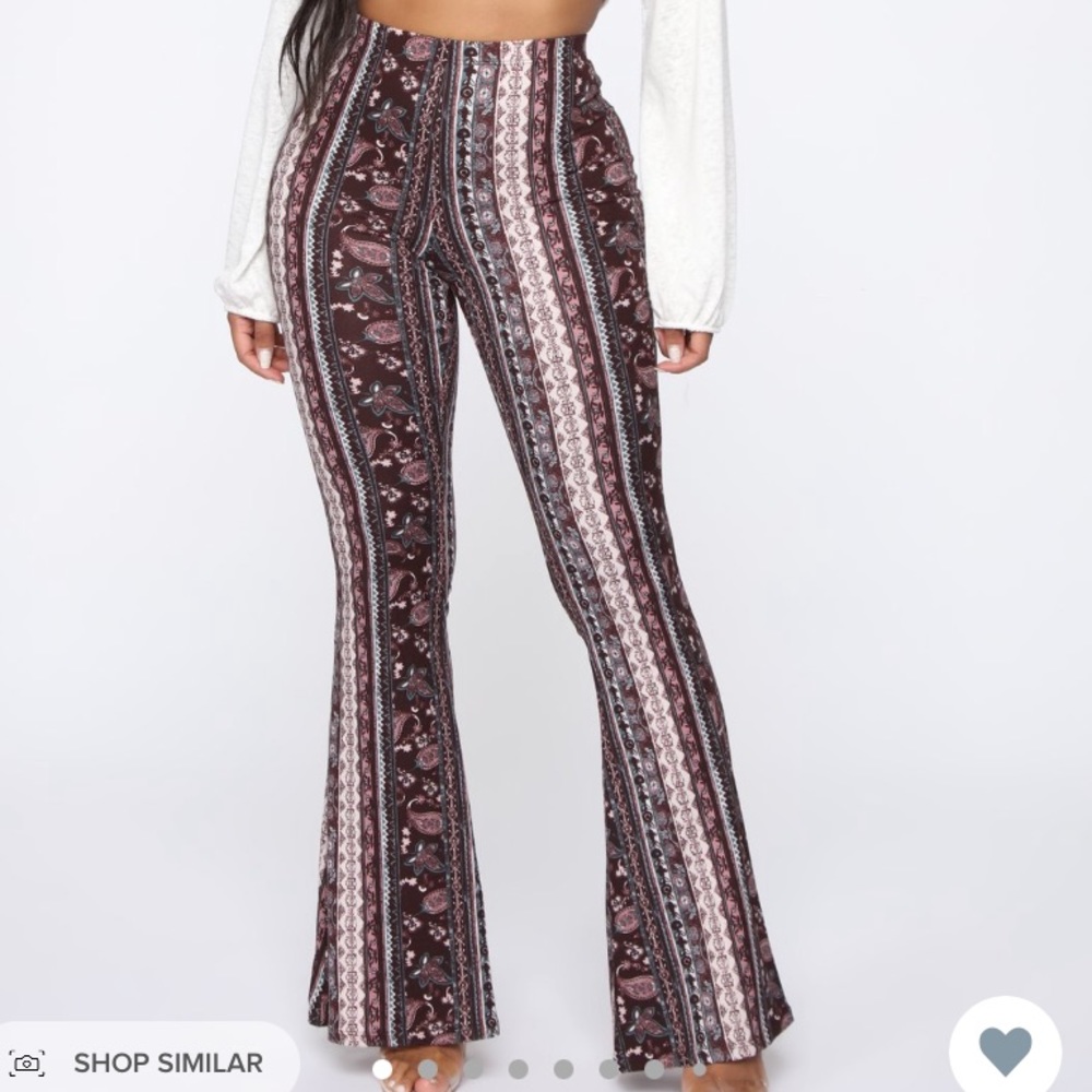 Fashion Nova Free Spirit Flare Pants